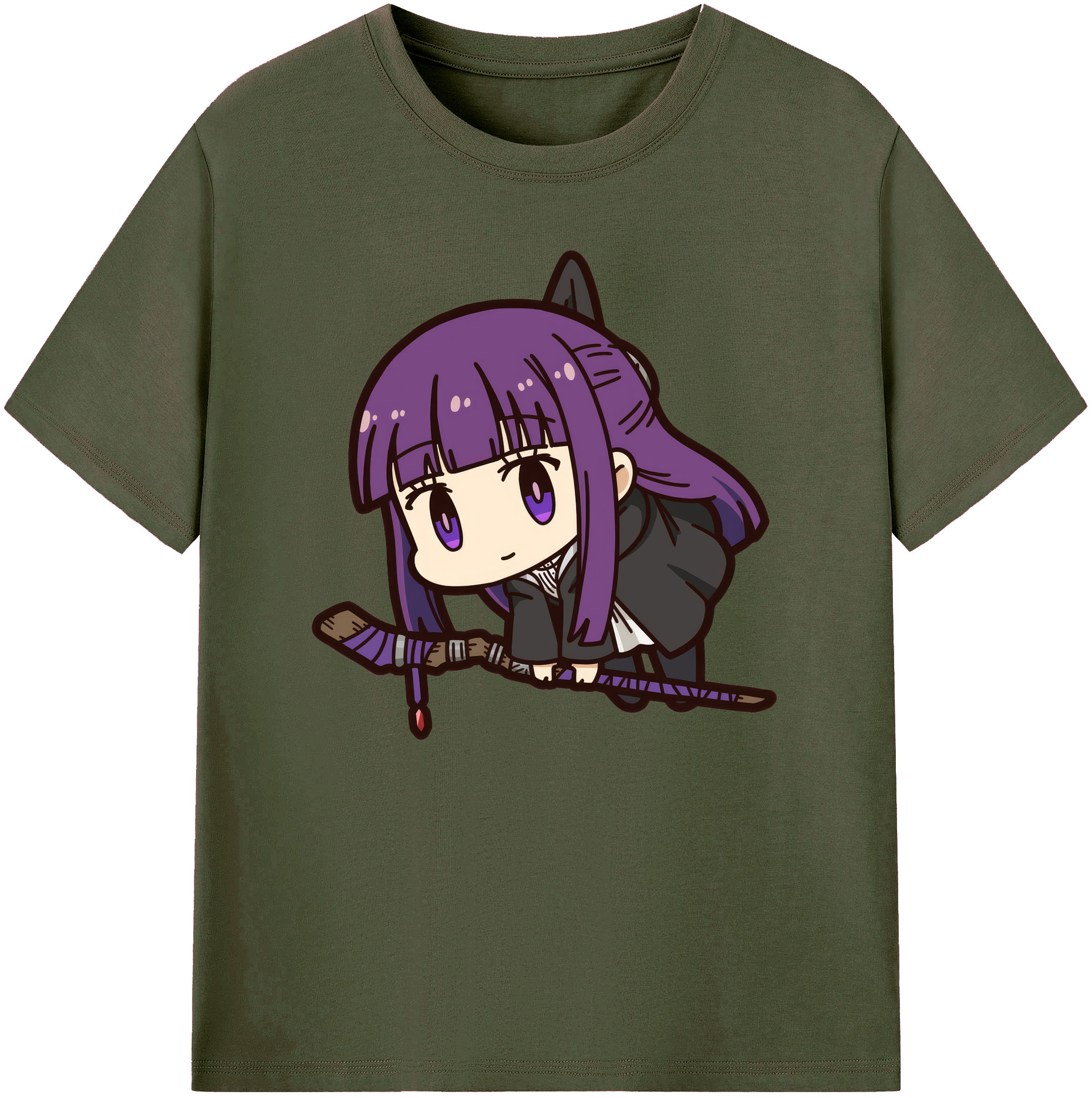 （画像用） 葬送のフリーレン Frieren 綿100％ メンズ半袖Tシャツ｜肌触りやわらか＆通気性
